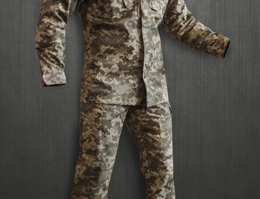 US Army Combat Uniform в кольорі "український піксель" адаптована до умов служби в ЗСУ